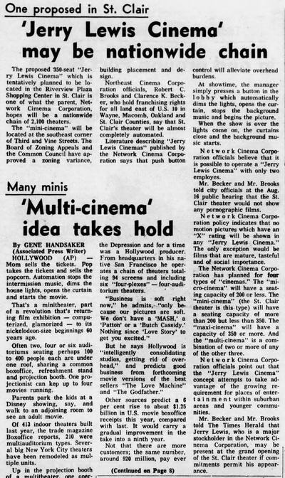 Bedford Cinema - Times Herald Aug 27 1971